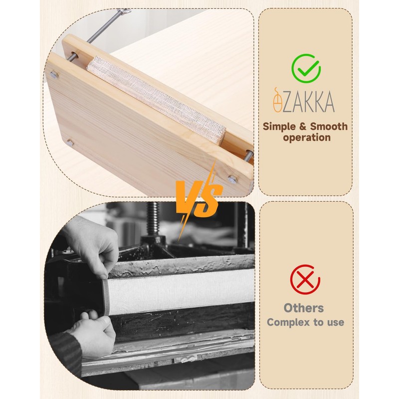 eZAKKA Book Binding Kits, Book Press 11.6 x 7.6 Inch