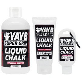 LIQUID CHALK | YAYB | Powerful Hand Grip | Sweat-Free Hands Gym | Weight Lifting, Rock Climbing, Gymnastics, Weightlifting, Pole Dancing, Bouldering, Powerlifting, Strongman, Dry, Sports (1x 250ml)
