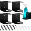 Cedilis 4 Pack Spray Bottle Holder, Wall-Mounted Steel Aerosol Spray