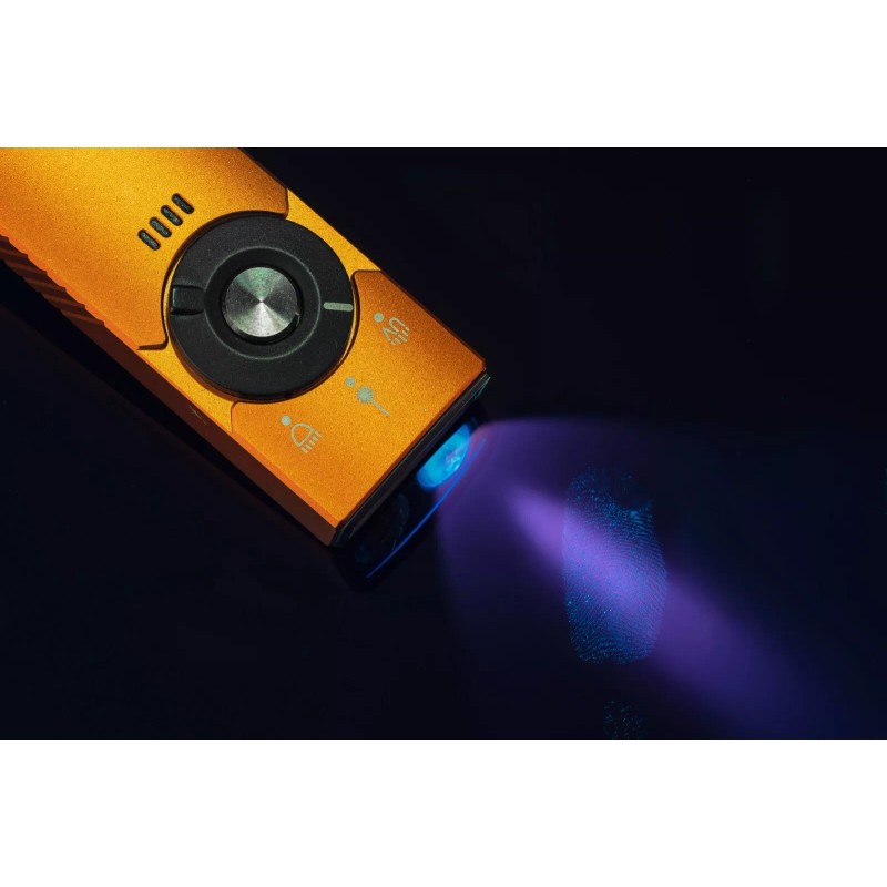 Olight Arkfeld Pro Orange CW Amercian Flag, LED Light/UV/Green Beam,