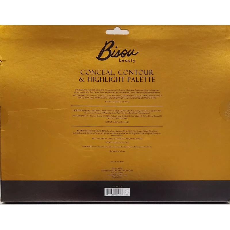 Palette Conceal, Contour & Highlight Palette by Bisou beauty