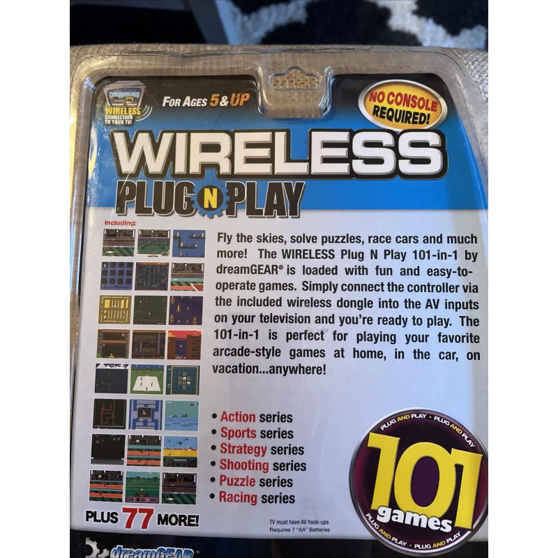 dreamGEAR NIP WIRELESS PLUG N PLAY dreamGEAR 101 Games Ages