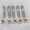 M10x1.25 50mm Turbo Stud Kit, Bolt Exhaust Port Stud Nuts