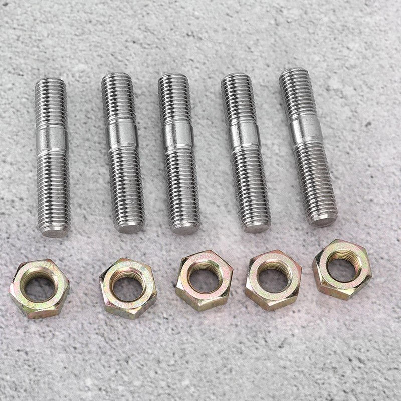 M10x1.25 50mm Turbo Stud Kit, Bolt Exhaust Port Stud Nuts