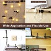100 piezas de clips adhesivos para gestión de cables con