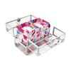 Caboodles Neat Freak Train Case, Watercolor | 6-Tray Cosmetic Organizer