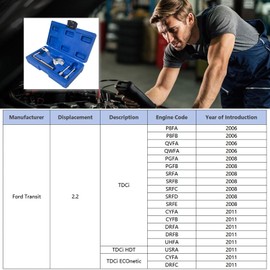ENNJING Camshaft Crank Holding Timing Locking Tool-Diesel Engine Setting Timing Locking Tool Set Compatible With Ford Transit 2006-2018 Ford Ranger 2011-2018 Jaguar X-Type 2005-2010