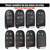 QZXIAOGU Compatible with Dodge Key Fob Cover with Keychain Soft