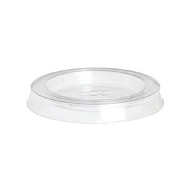 Eco-Products Compostable Clear PLA Plastic Portion Cup Lids, Case of 5000, Fits 1oz Food Containers, Renewable Plant-Based, Disposable, ASTM Compliant, BPI-Certified