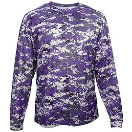 Badger Sports Digital L/S Tee Purple Digital X-Large