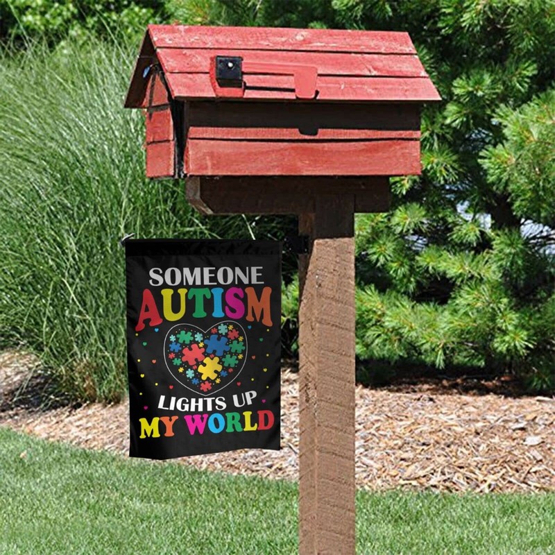 Autism Awareness Garden Yard Double Sided Vertical Flag 12 X