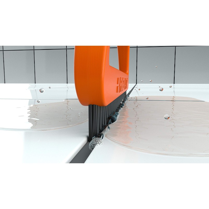FUGINATOR® Grout Brush Orange/Grey for Cleaning Joints in Wall &