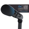 CSL PC Stand Microphone, USB Microphone, Compatible with PC, Mac,