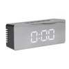LED Mirror Alarm Clock Rectangular Digital Clock with Temperature Display