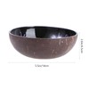 HEMOTON Coconut Bowls Natural Coconut Shell Bowl Decorative Key Storage
