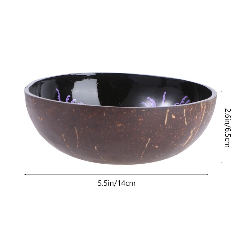 HEMOTON Coconut Bowls Natural Coconut Shell Bowl Decorative Key Storage