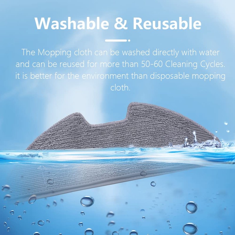 Neutop Replacement Washable Mopping Cloth Mop Pads Compatible with eufy