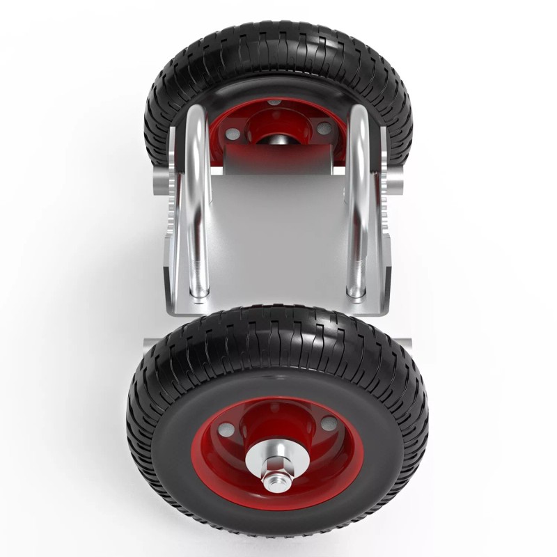 Blütezeit 6-inch Rolling Gate Rubber Wheel Carrier for Sliding Metal
