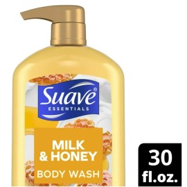 Suave Essentials Gentle Body Wash, Milk & Honey, 30 oz