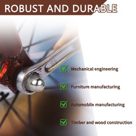 LALAGO Acorn Nuts M6 Stainless Steel, Pack of 100 Acorn Nuts High Shape According to DIN 1587, A2 V2A Hexagonal Cap Nuts, Stainless Steel Cap Nuts, Protective Caps Nuts for Screws Threaded Rods &