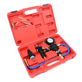 Yato Professional Cooling System Pressure and Tester Set, 3 Pieces, -1 Bar, 340 l/min, 15-45 mm Connection, Cooling System Tester, Bleeding Device, Universal Water Tank, Cooling Water Vacuum