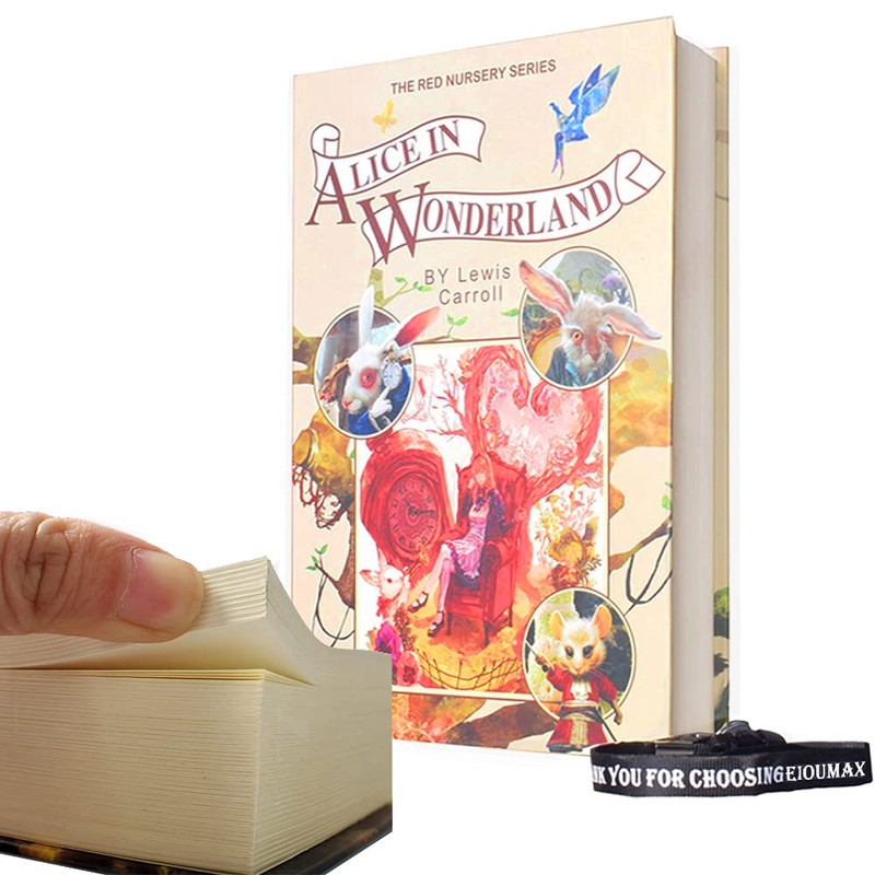 EIOUMAX Real Paper Diversion Book Safe with key Secret Box