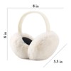 IHCEMIH Ear Muffs, Women Earmuffs Winter Accessories Fluffy Plush Foldable