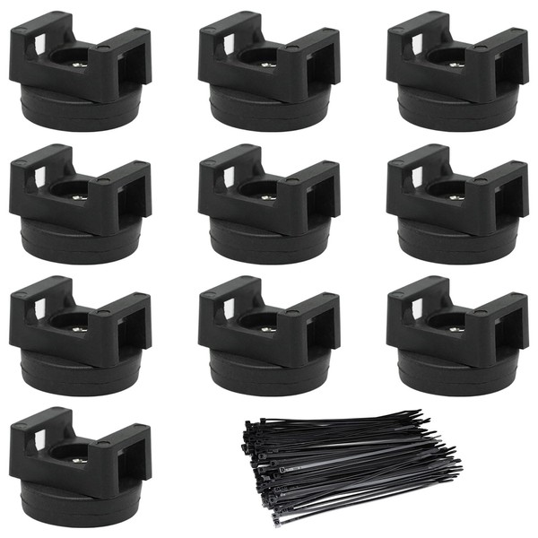 Sixfolo Pack of 10 Magnetic Cable Tie Holders 22 mm
