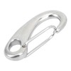 4pcs 100mm Heavy Duty Snap Rope Hook Stainless Steel Spring