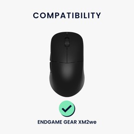 kwmobile Mouse Feet Replacement Compatible with Endgame Gear XM2we Computer Mouse Skates Sticker - Black