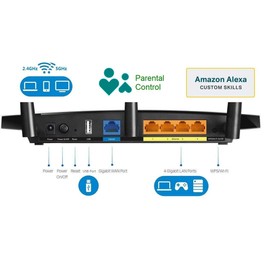 TP-Link AC1750 Smart WiFi Router (Archer A7) -Dual Band Gigabit Wireless Internet Router for Home, Works with Alexa, VPN Server, Parental Control, QoS