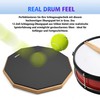 12 Inch Drum Practice Pad Set 50-80cm with Stand, Headband