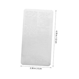 FOMIYES 1set Nail Stamping Plates for Nail Art Reusable Manicure Templates Stencils for Women and Girls Easy to Use