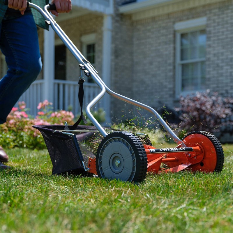 American Lawn Mower Company 1204-14 14-Inch 4-Blade Push Reel Lawn