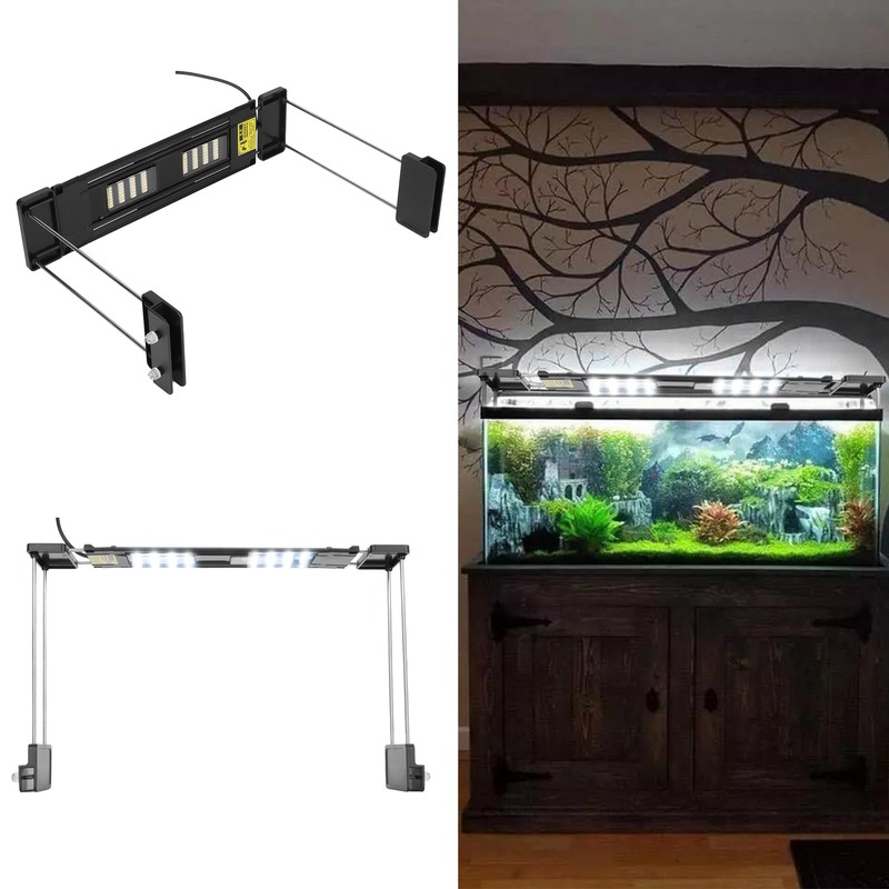 LED Full Spectrum Aquarium Light with Brackets Fish Tank Light