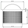 LuLuPaL Stainless Steel Drain Drain Basket Diameter 5.3 x Height