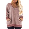 DOLNINE Plus Size Winter Tops for Women Oversized Sweatshirts Pockets