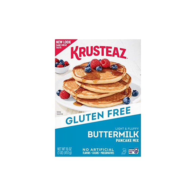 Krusteaz Gluten Free, Buttermilk Pancake Mix, Buttermilk (16 Ounce (Pack