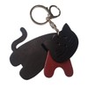 byDream 3 Split Cat Key Chain, Genuine Leather, Cat Fellows,