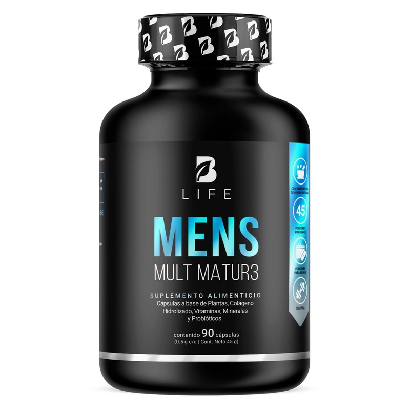 B Life Multivitamínico para Hombre + 40 años con 90