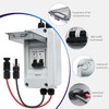 kerwinn Solar Panel Disconnect Switch,30A 1000V Miniature Circuit Breaker Box