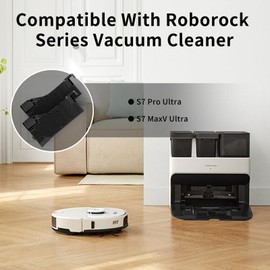 Rrochio Saugroboter Zubehör,2er-Pack Basisstation/Saugstation Filter für roborock S7 Pro Ultra,S7 MaxV Ultra