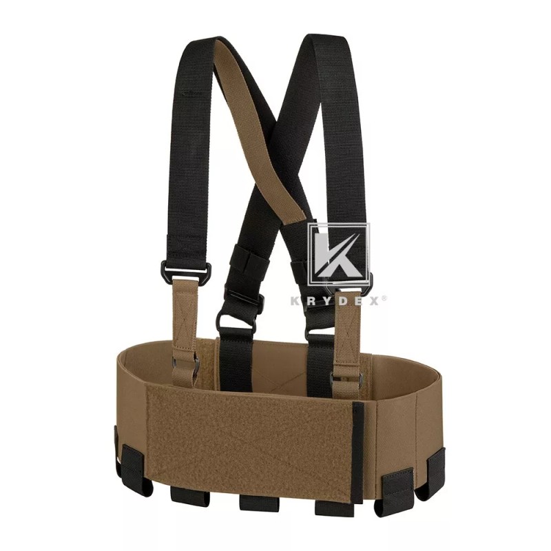 KRYDEX Concealed Carry Low-Vis Ready Chest Rig Elastic Cummerbund Coyote
