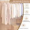 Plastic Suit Bag, Pack of 30 Transparent Hanging Garment Bags,