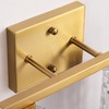 huong son 2 Light Brushed Gold Bathroom Vanity Light Over