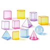 Dickly 12Pcs Geometric Shapes Pattern Blocks Learning Toys 3D Geometric