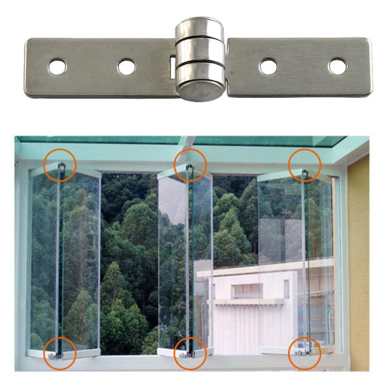 2 Pcs Piano Hinges Continuous Hinge Butt Hinges Stainless Steel