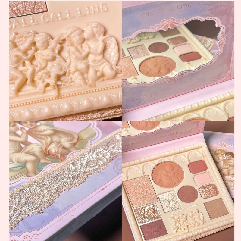 Embossed Eyeshadow 10 Colours Palette Makeup Blush Highlighter All In