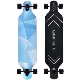 B BAIJIAWEI Drop Through Longboard - 41 Inch Maple Skateboard - Complete Skateboard Cruiser for Cruising, Carving, Free-Style and Downhill