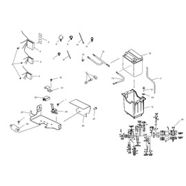 Polaris Ranger Battery Box, Genuine OEM Part 5434037, Qty 1